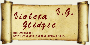 Violeta Glidžić vizit kartica